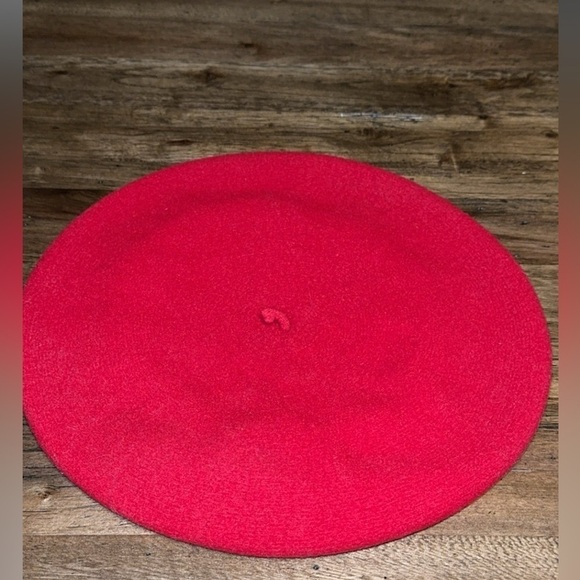VTG Laulhère Authentic Red Traditional Made in Paris France Wool Beret Hat/Cap main image 7
